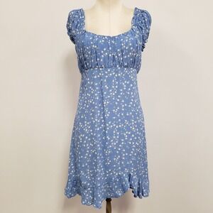 Love Tree Womens Y2K Coquette Milkmaid Babydoll Dress Size L Floral Soft Girl